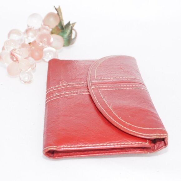 Buxton Genuine Leather Red Wallet for Women - Picture 3 of 6